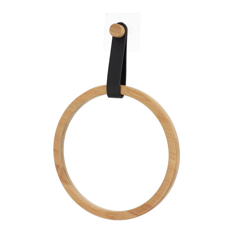 Toallero redondo baño TENDANCE Serie Bambú
