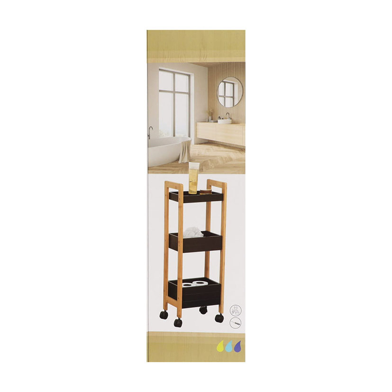 Carro auxiliar de baño TENDANCE Serie Bambú