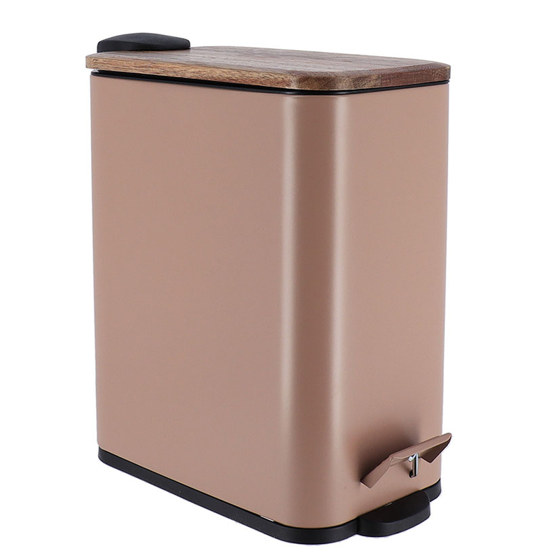 Cubo de basura rectangular Acacia