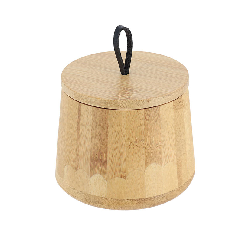 Caja de algodón TENDANCE redonda Serie Bambú