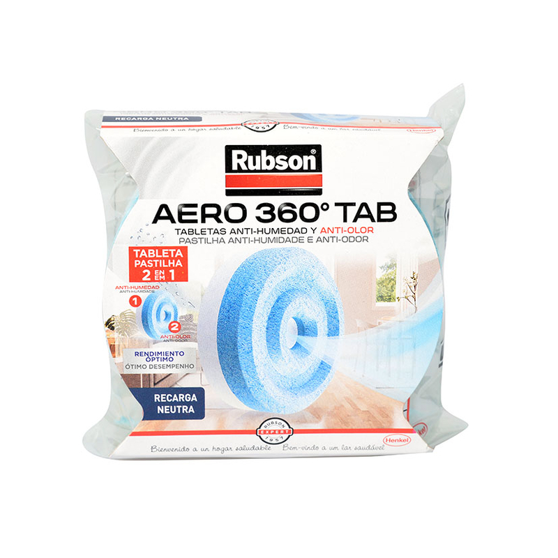 Recambio universal RUBSON Aero 360 para deshumidificador neutro