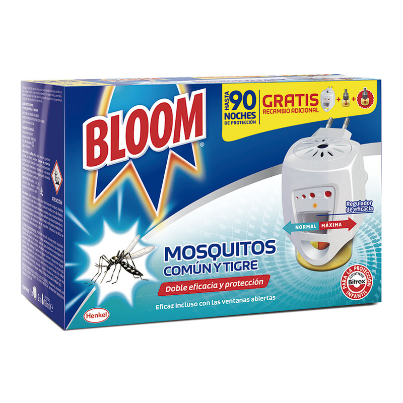 Antimosquito eléctrico BLOOM líquido + 2 recambio