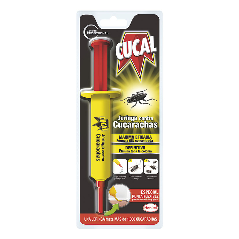 Anticucarachas CUCAL jeringa profesional 10 gr