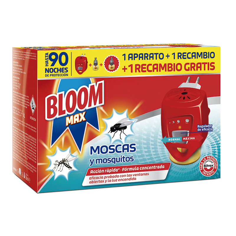 Antimosquito eléctrico BLOOM líquido Max