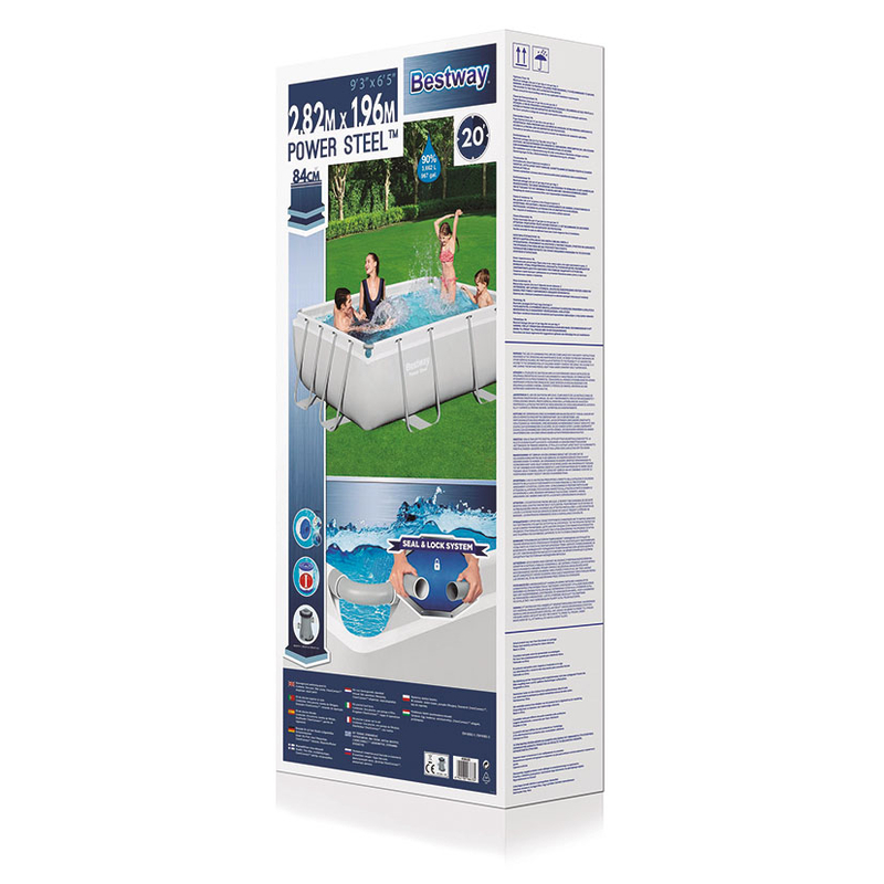 Piscina tubular BESTWAY Power Steel 282x198xh.84 cm