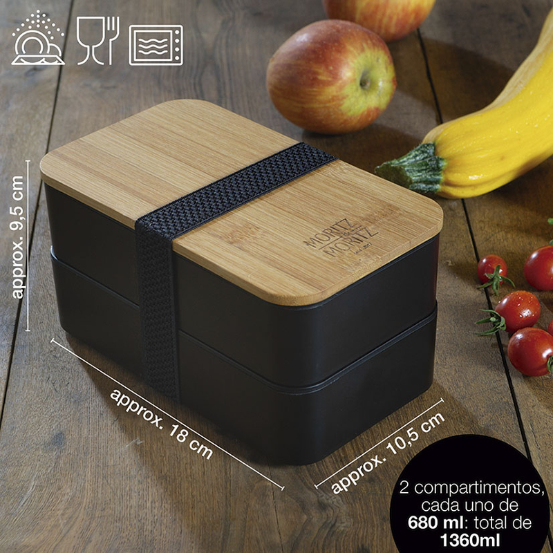 Fiambrera MORITZ & MORITZ porta alimentos Bento Japanese