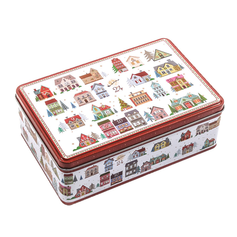 Caja rectangular Serie Tin 20x13xh.7 cm