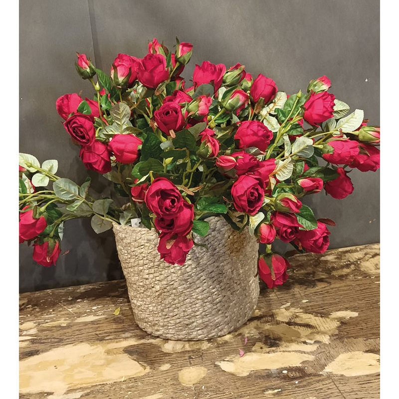 Vara 7 rosas rojo, 12 unidades.