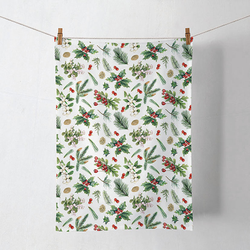 Trapo cocina Navideño Serie Winter Greenery