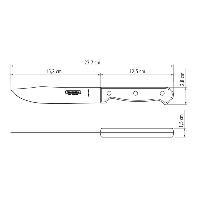Cuchillo de cocina TRAMONTINA Polywood 15 cm