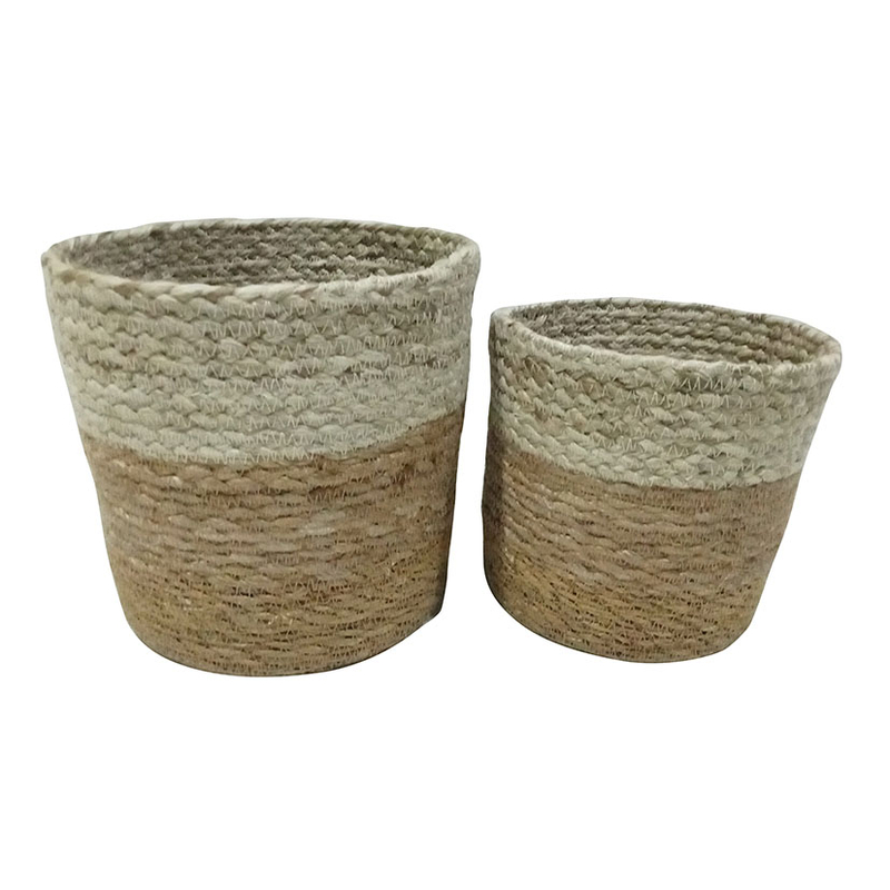 Set 2 cestas fibra natural Seul