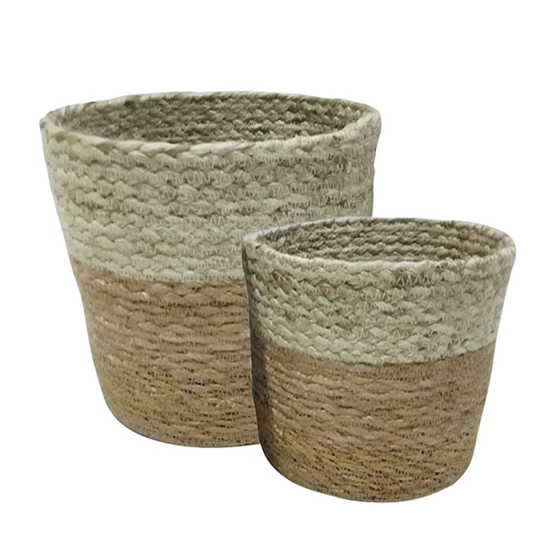 Set 2 cestas fibra natural Seul