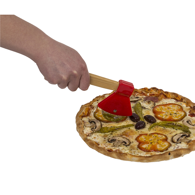Cortador de pizza forma hacha 18cm