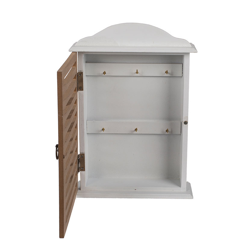 Caja madera decorada para guardar llaves