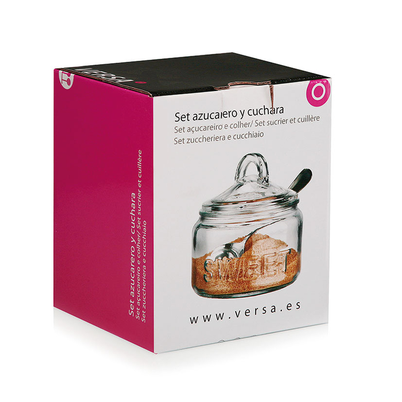 Azucarero de vidrio VERSA 540 ml