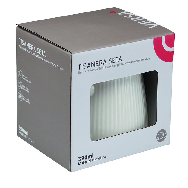 Taza con tapa VERSA seta roja