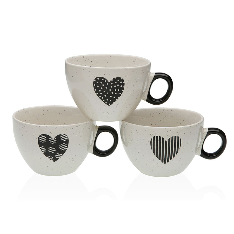 Taza desayuno surtida VERSA Serie Nathalie  6 unidades