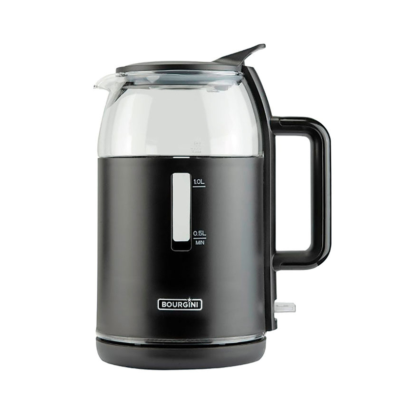 Hervidor de agua 2000 W BOURGINI Negro cristal