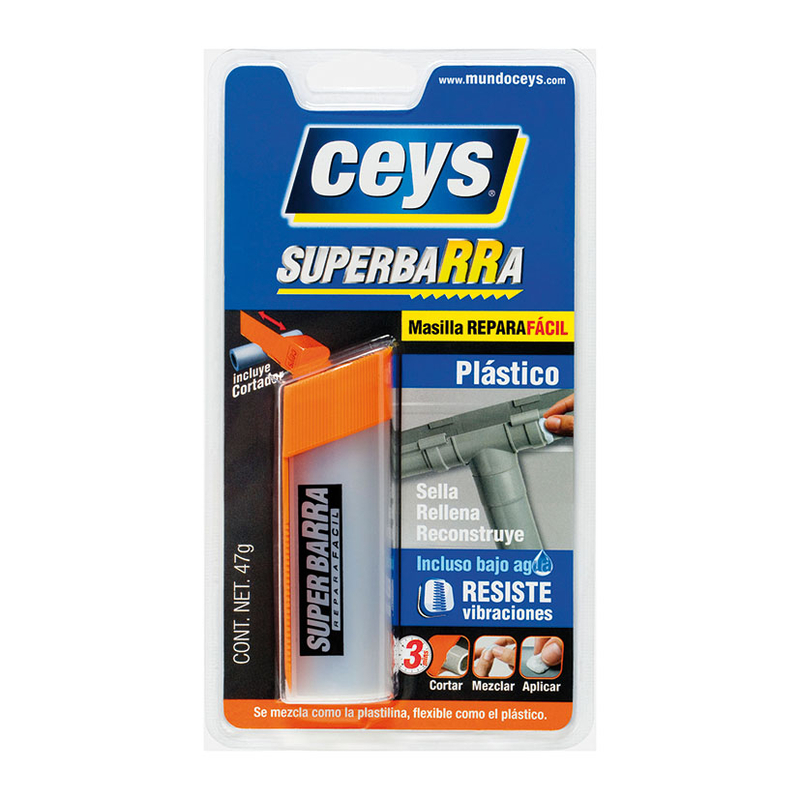 Masilla reparadora CEYS super barra plástico