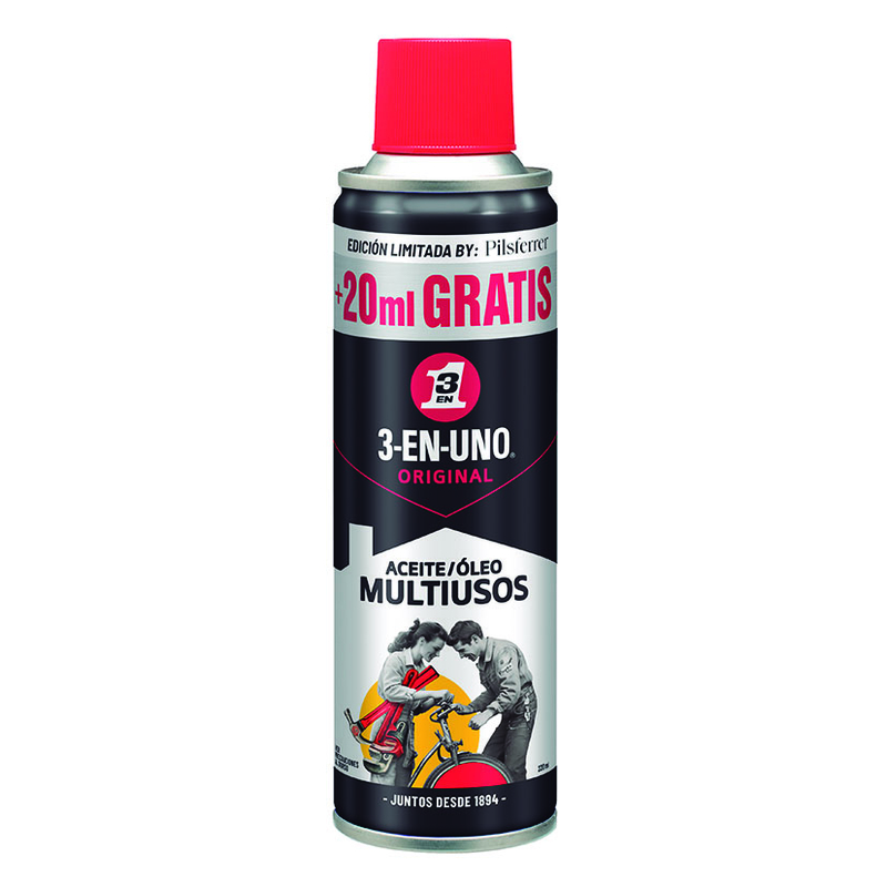 Aceite lubricante spray 200 ml 3-EN-UNO 200ML+20ML BY PILS FERRER