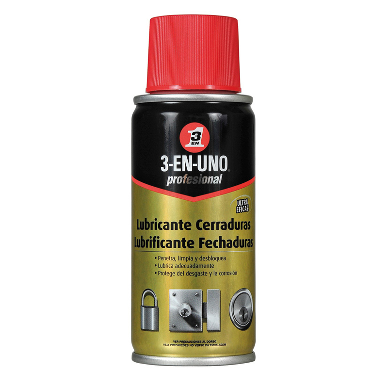 Lubricante spray especial cerraduras 3-EN-UNO