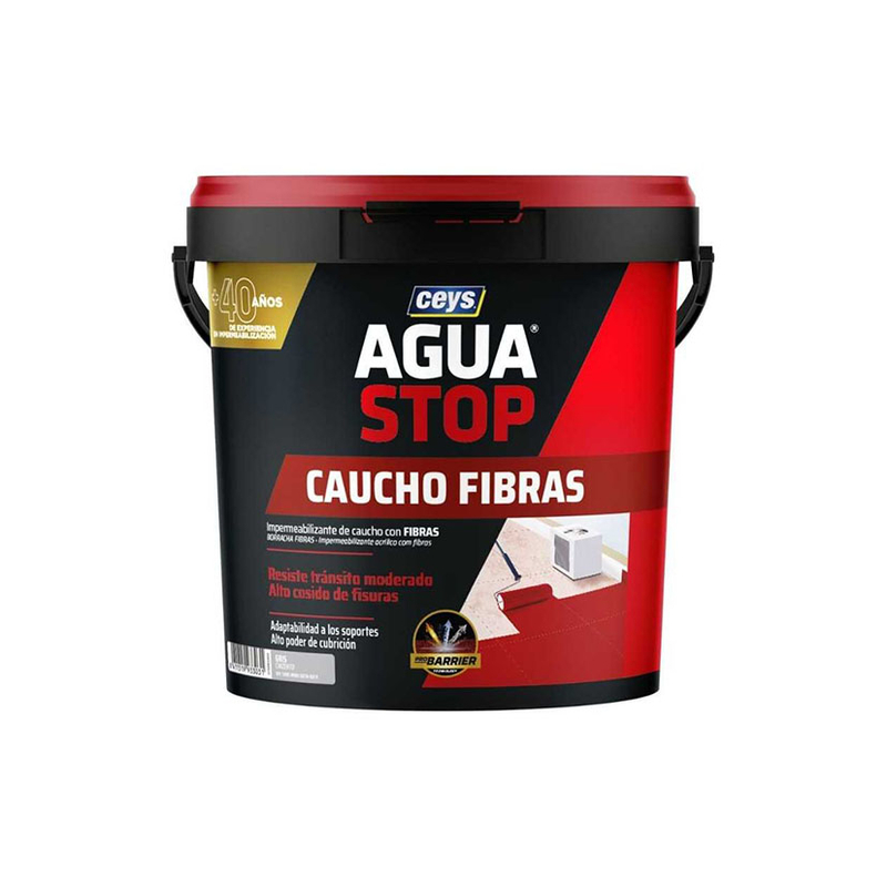 Impermeabilizante CEYS Aguastop Caucho Fibras 5kg