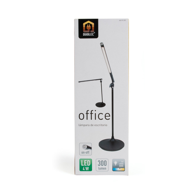 Lámpara estudio LED office DUOLEC 4 W 3000K luz cálida