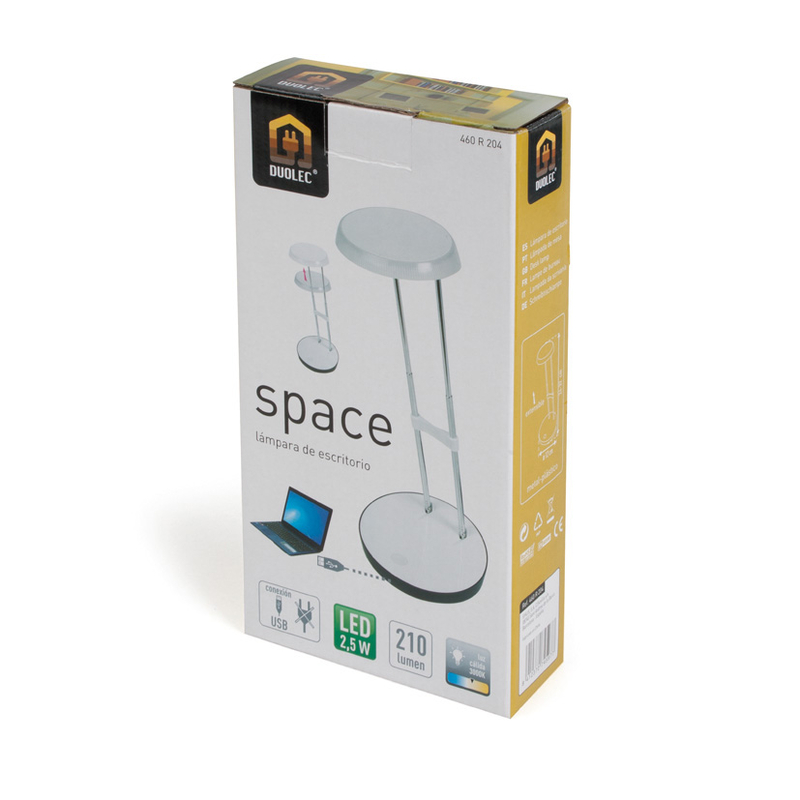 Lámpara estudio LED DUOLEC Space 2,5W 3000K luz cálida