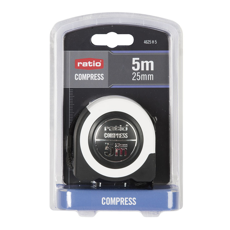 Flexómetro RATIO COMPRESS 5 m x 25 mm