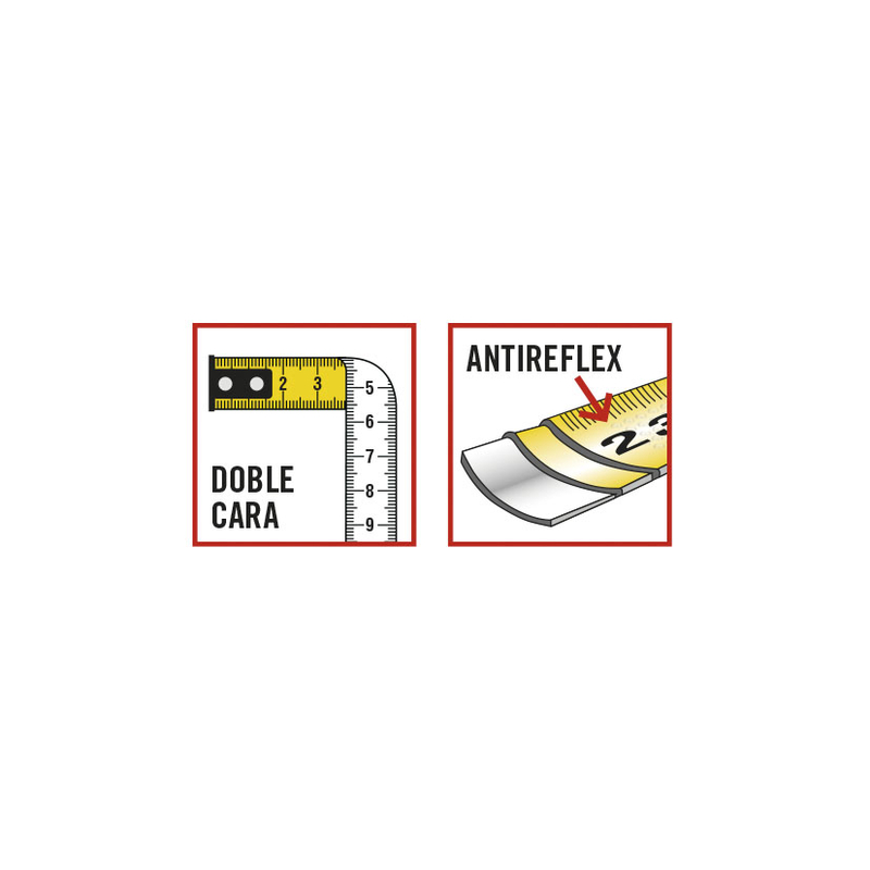 Flexómetro RATIO COMPRESS 5 m x 25 mm