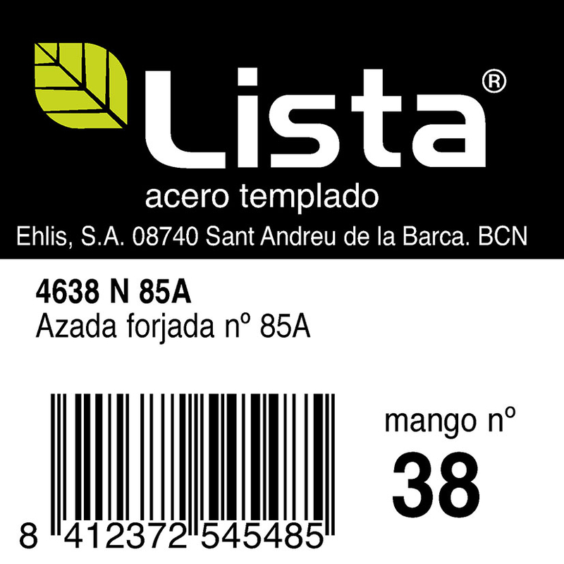 Azada sin mango Nº85 LISTA