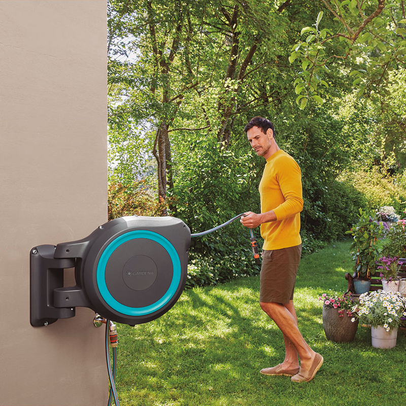 Enrollador automático GARDENA Rollup 25 M