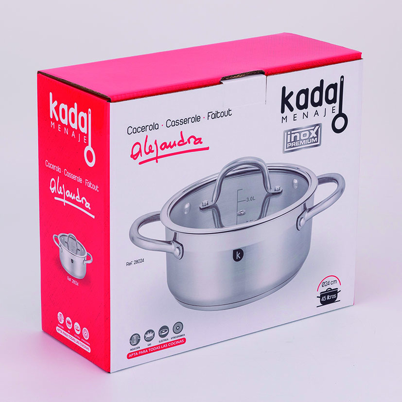 Cacerola baja con tapa KADAL Alejandra