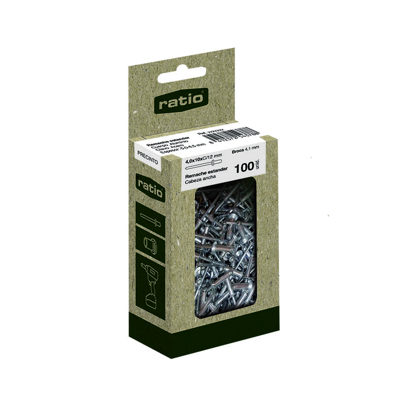 Remache acero inoxidable RATIO 7 cajas Eco
