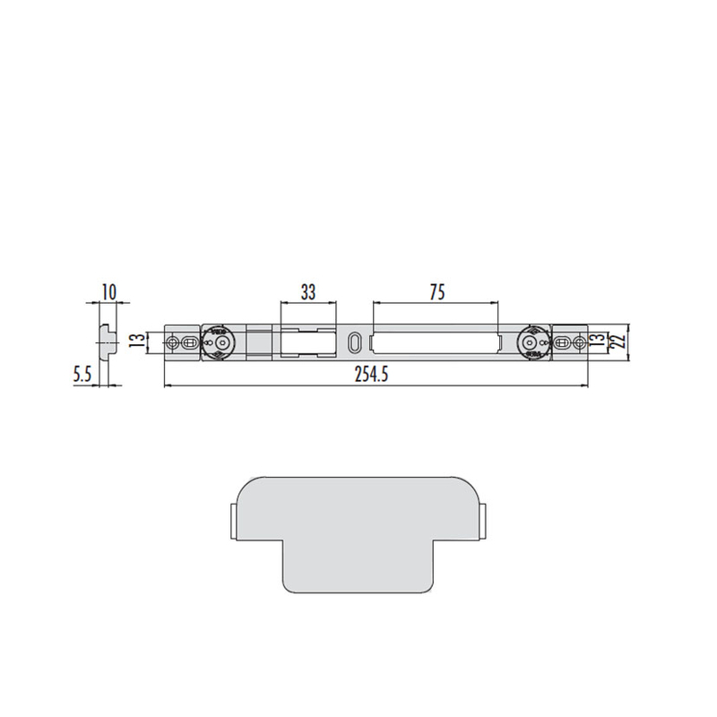 Frontal cerradura CISA Central mod. 1064