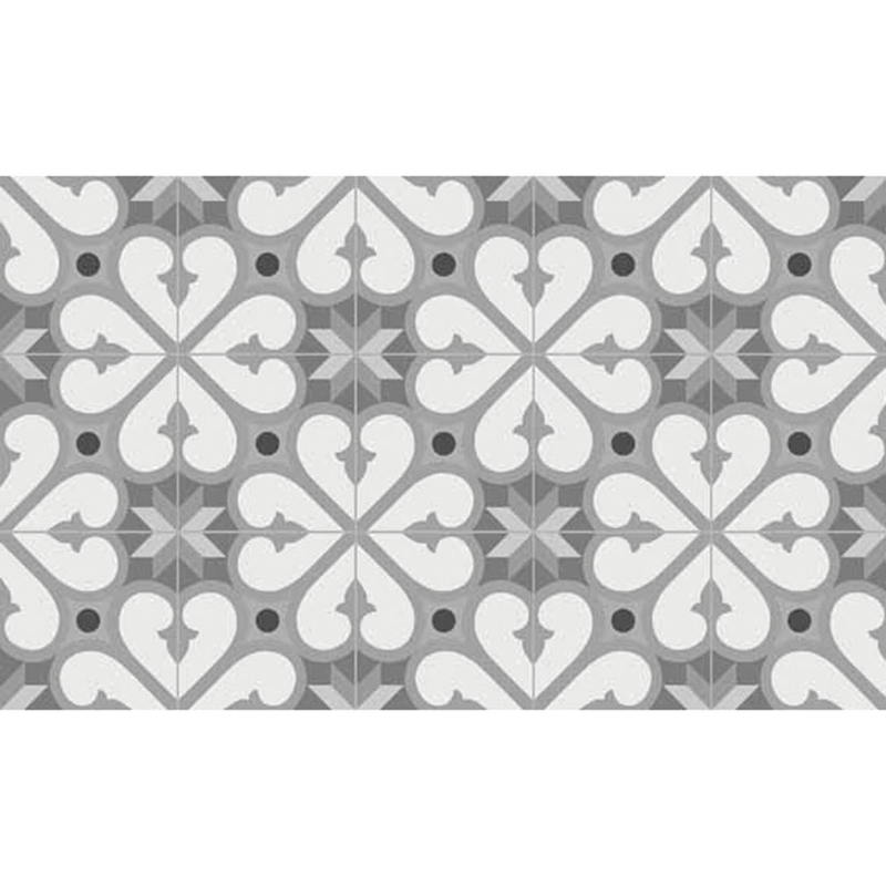 Alfombra vinílica decorativa Croma Bcn grises
