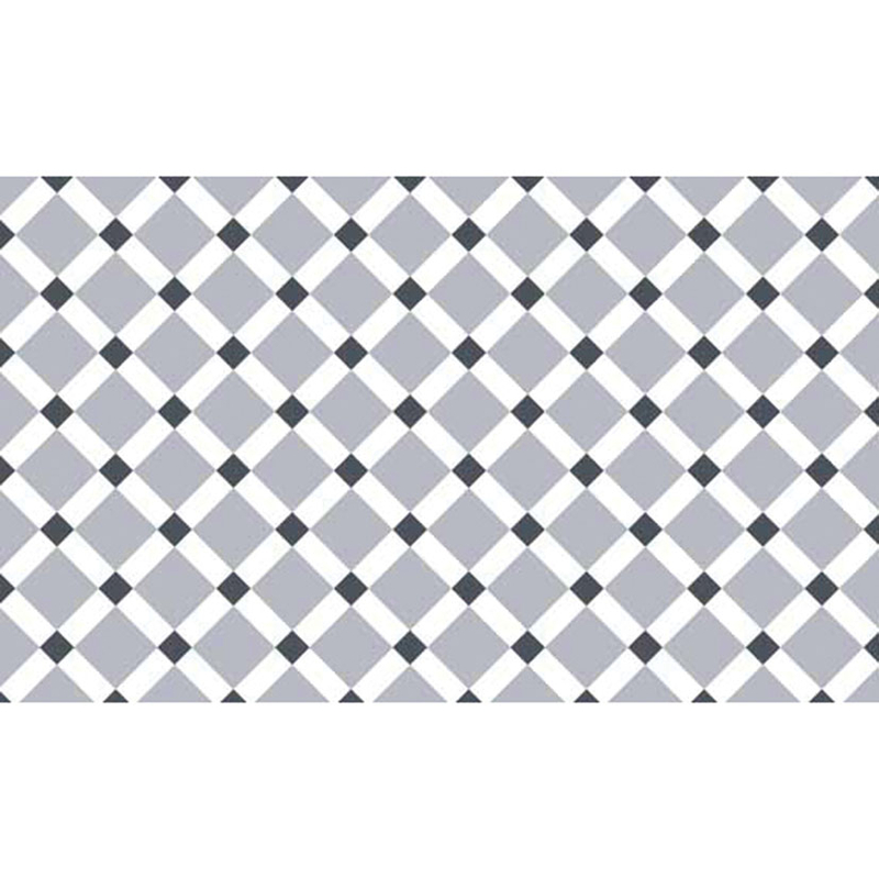 Alfombra vinílica decorativa Croma Gres blanco/gris