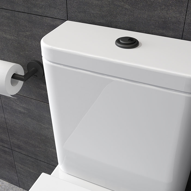 Recambio pulsador simple descarga  FOMINAYA cisterna WC negro mate