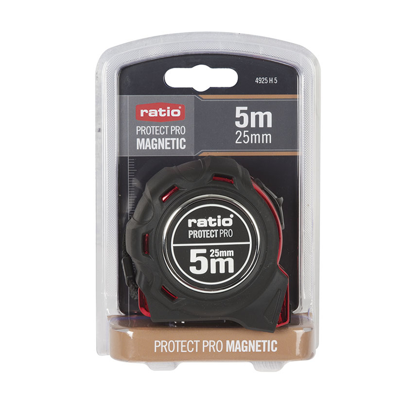 Flexómetro RATIO PROTECT PRO MAGNETIC 3 m x 16 mm