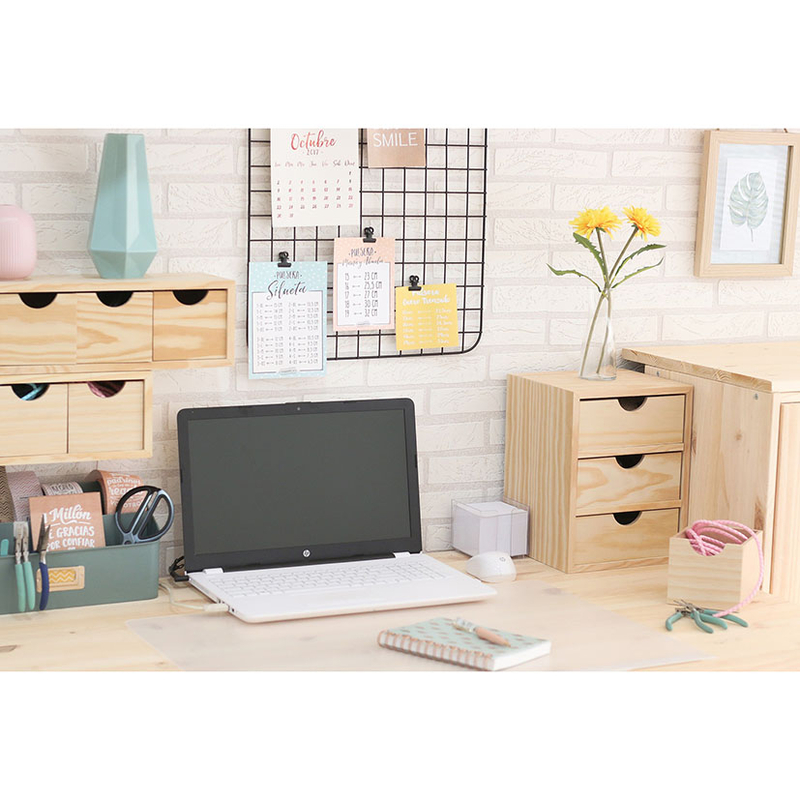 Mini cajonera madera de pino ASTIARRAGA 3 cajones