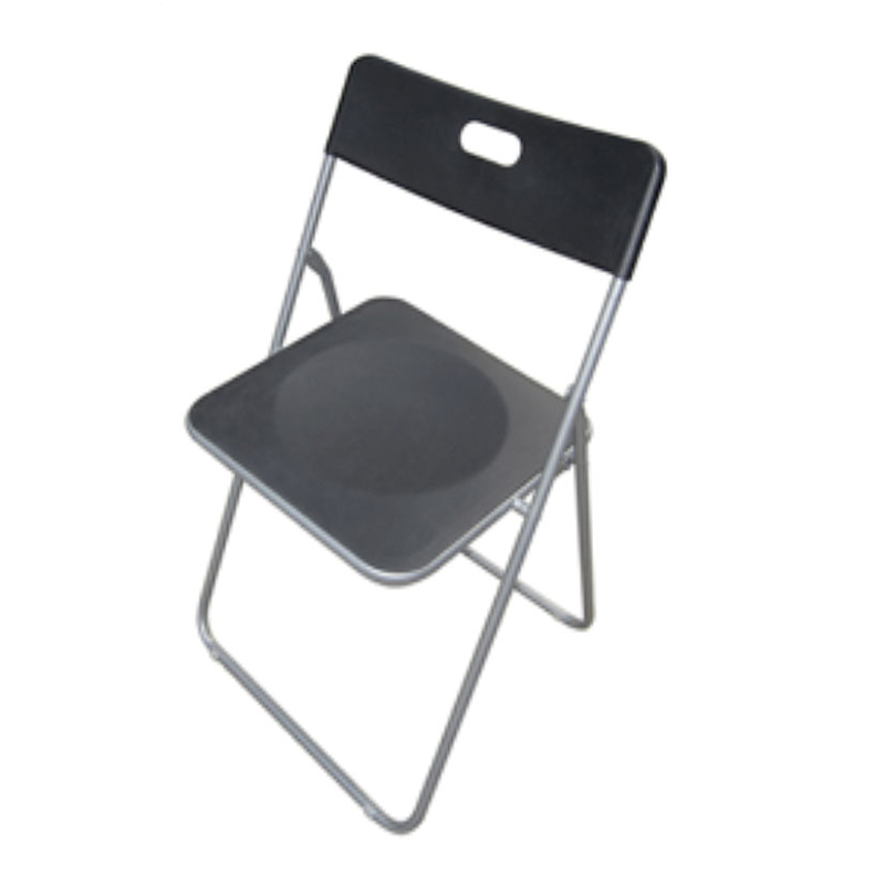Silla plegable negra, 6 unidades