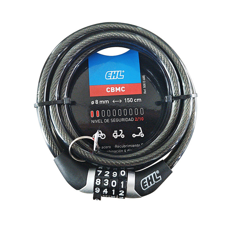 Candado cable combinación EHL serie CBMC
