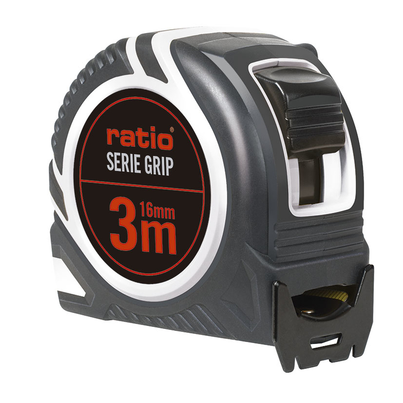 Flexómetro RATIO Serie Grip 3 m x 16 mm