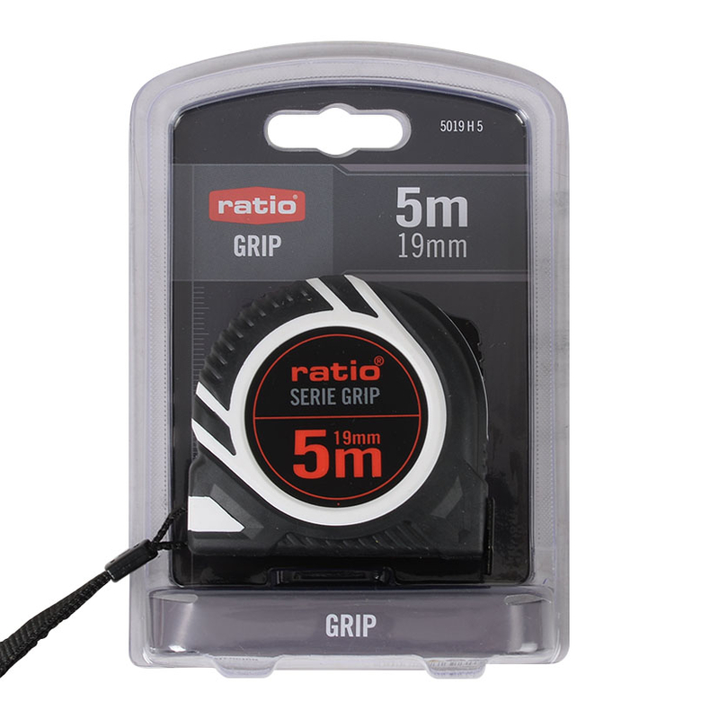 Flexómetro RATIO Serie Grip 5 m x 19 mm