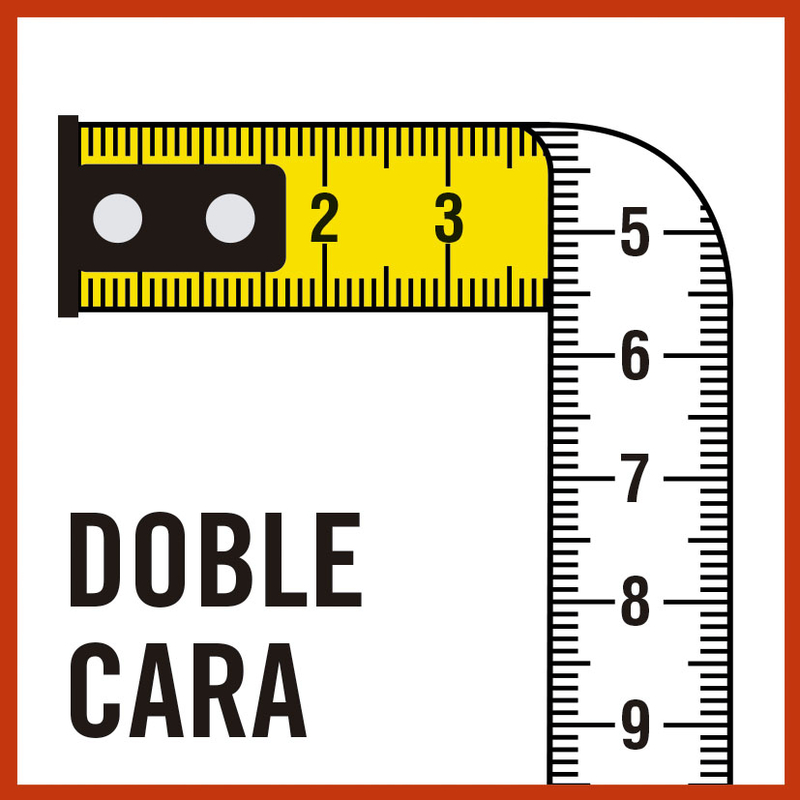 Flexómetro RATIO Serie Grip 8 m x 25 mm