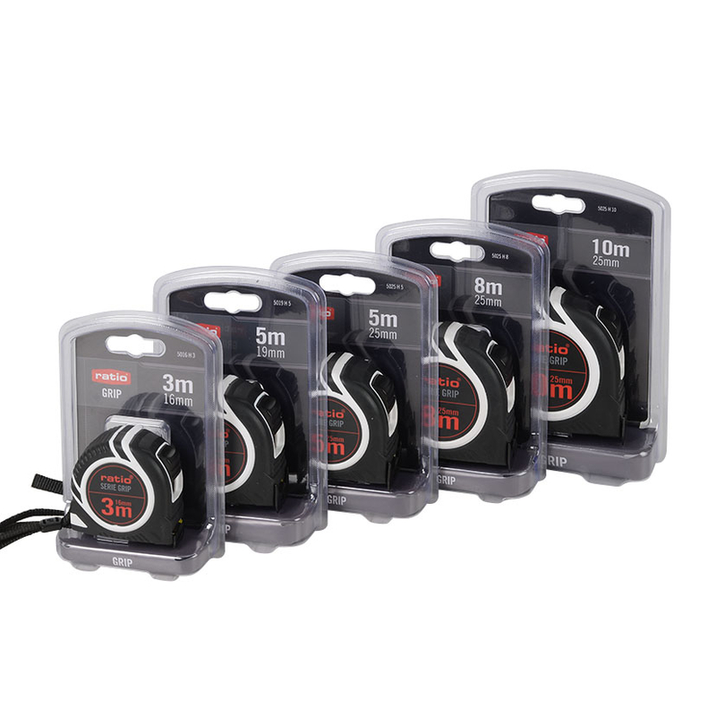 Flexómetro RATIO Serie Grip 8 m x 25 mm