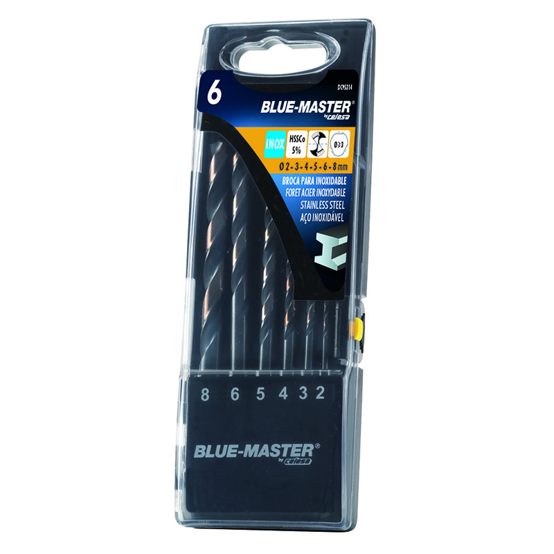 Estuche 6 brocas BLUE MASTER AntiSlip