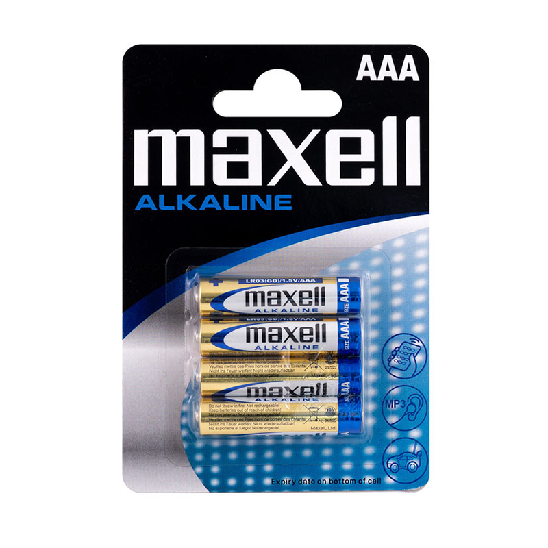 Pila alcalina AAA (LR03) MAXELL 48 unidades