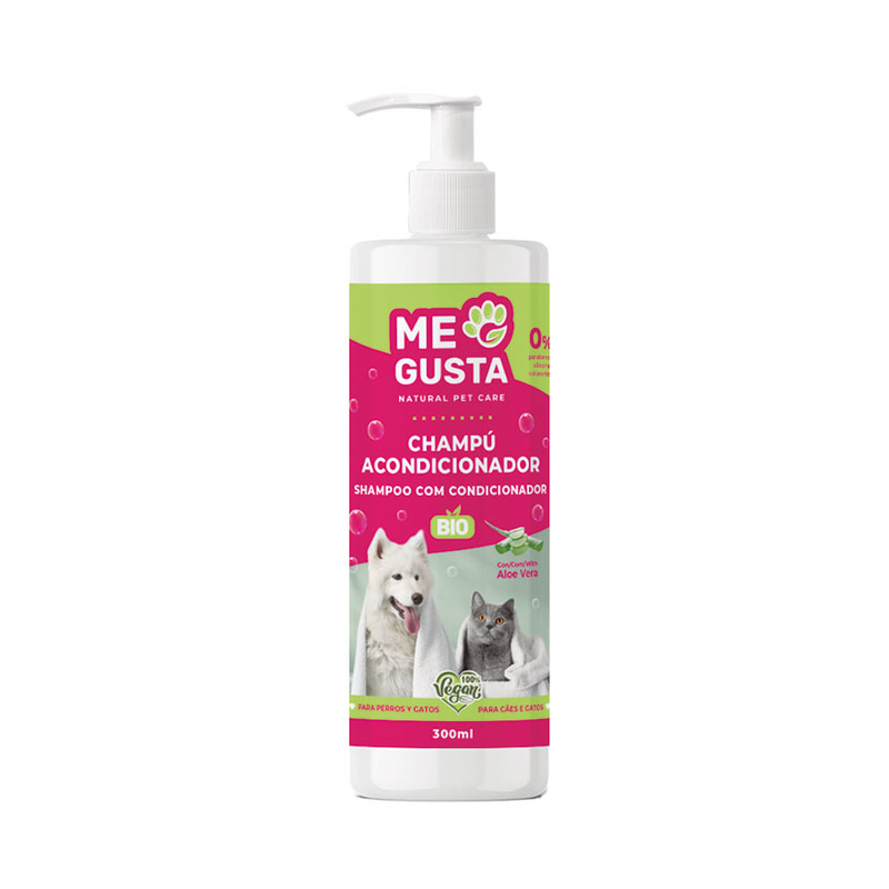 Champú Bio Acondicionador perros y gatos MEGUSTA 300 ml
