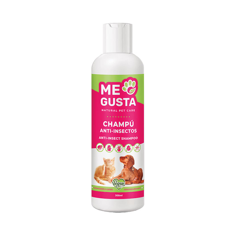 Champú Bio anti insectos perros y gatos MEGUSTA 300 ml